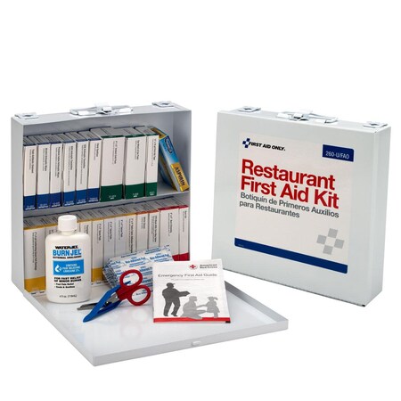 Acme United 75 Person Restaurant First Aid Kit, Metal Case 260-U/FAO